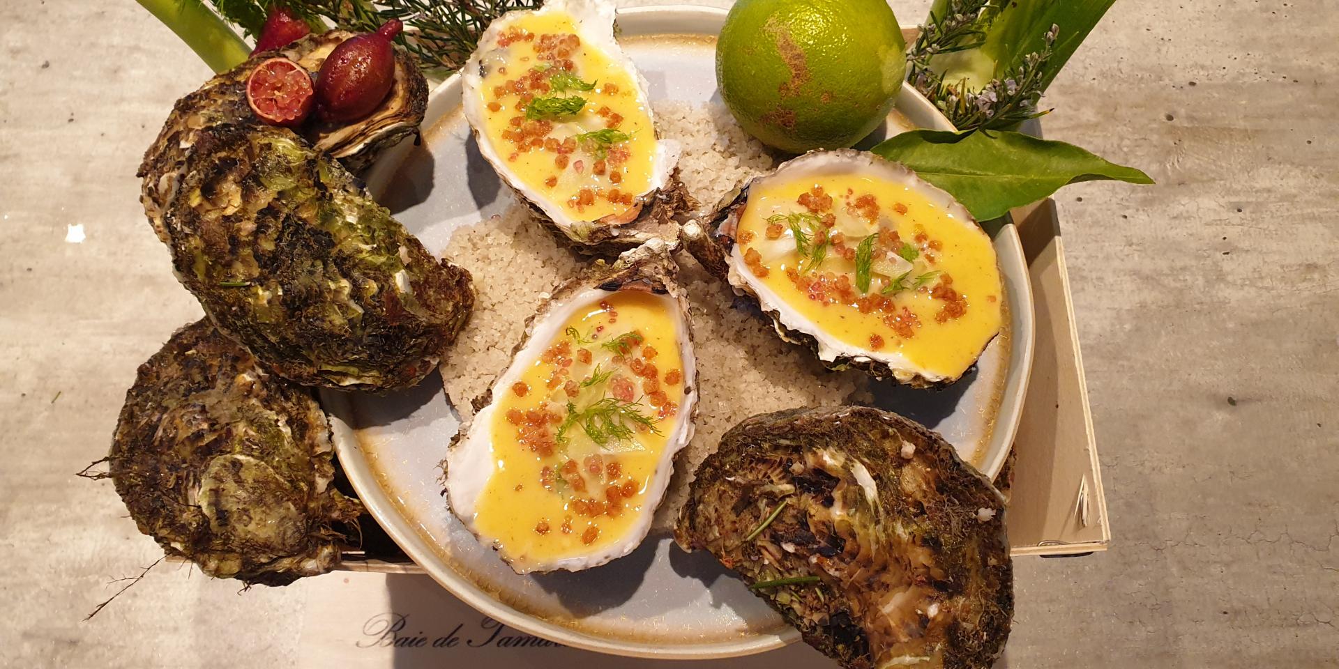 Recipe: «Oyster poached in their Shells» by chef Julien Roucheteau ...