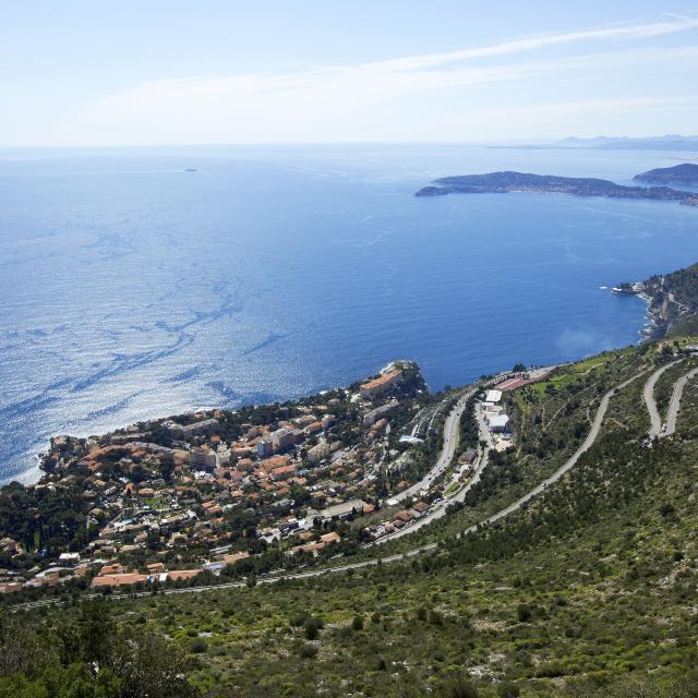 route trois corniches cote azur