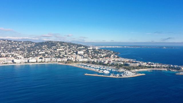 Cannes vue avion