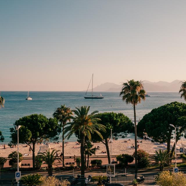 Cannes couché de soleil