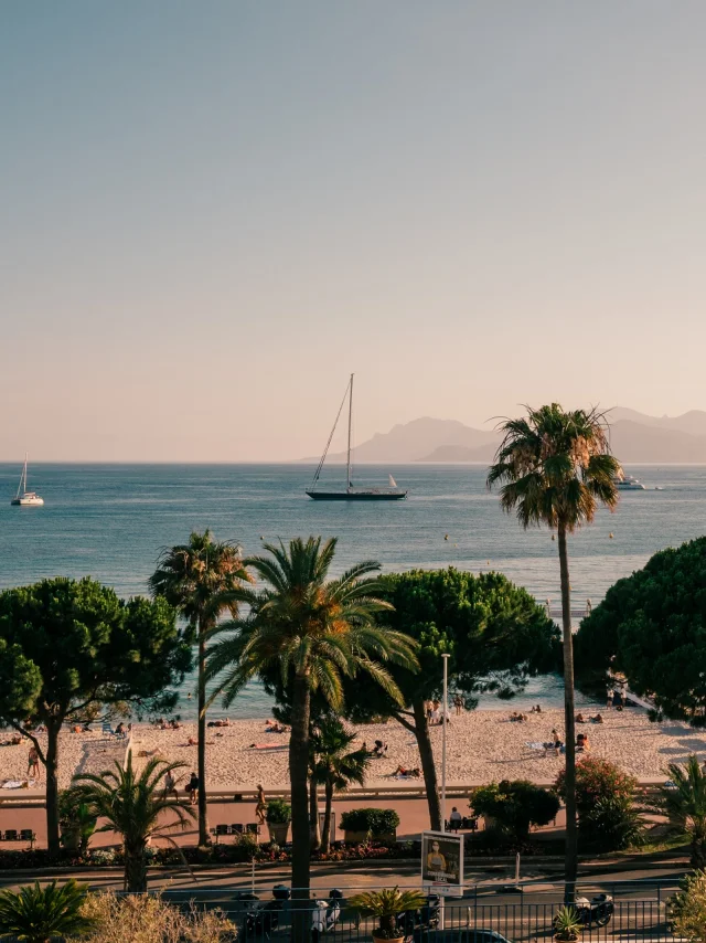 Cannes couché de soleil