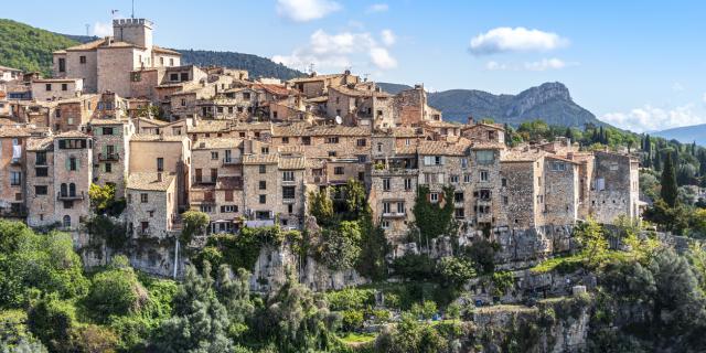 Vista su Tourrettes-sur-Loup