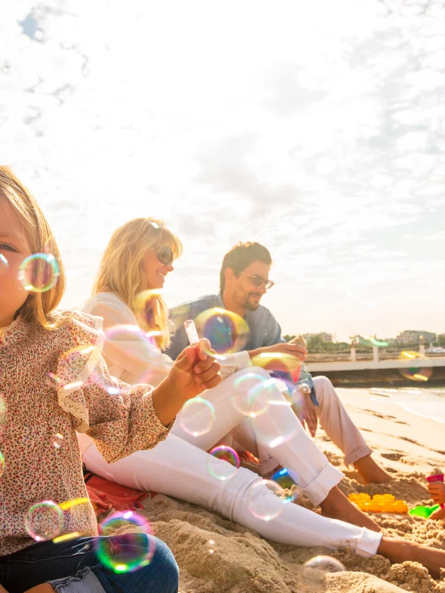 Famiglia in spiaggia