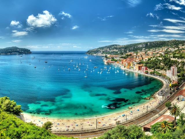 Foto panoramica della Rade De Villefranche Sur Mer