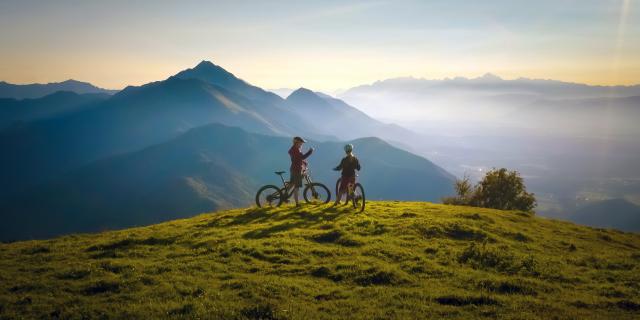 Tramonto in bicicletta