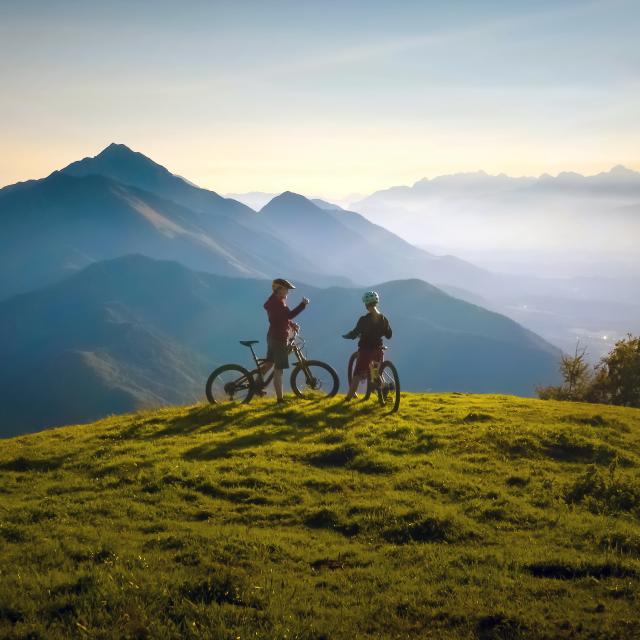 Coucher de soleil à vélo