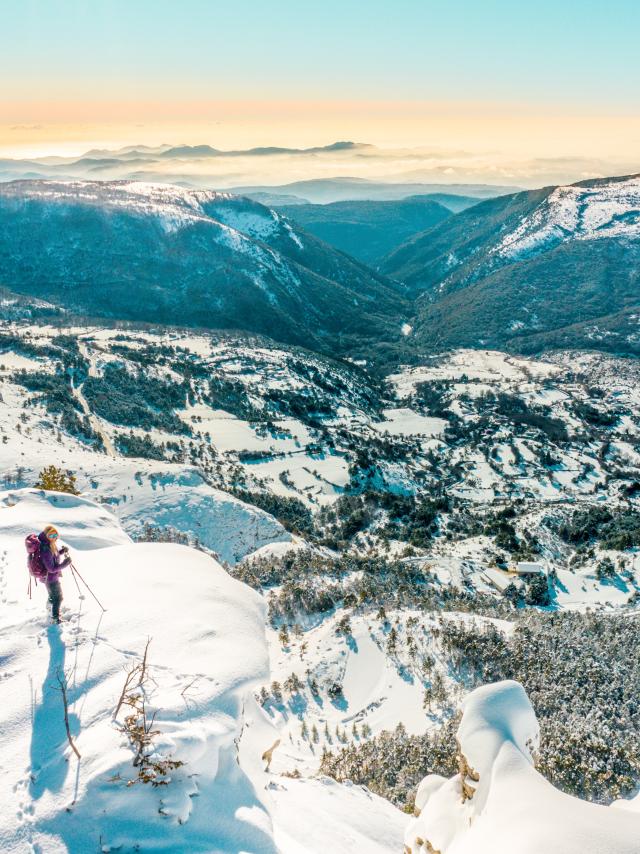 Schneeschuhwanderung in La Mouliere