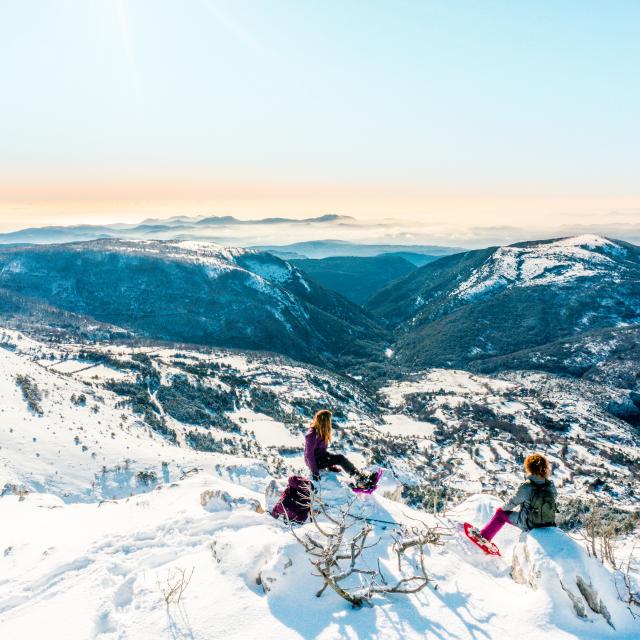 Schneeschuhwanderung in La Mouliere