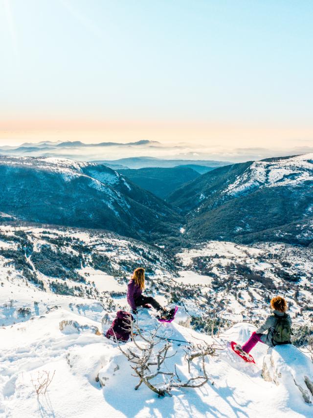 Schneeschuhwanderung in La Mouliere