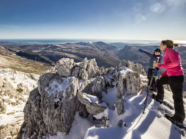 Gréolières-Les-Neiges, la station de ski vue mer